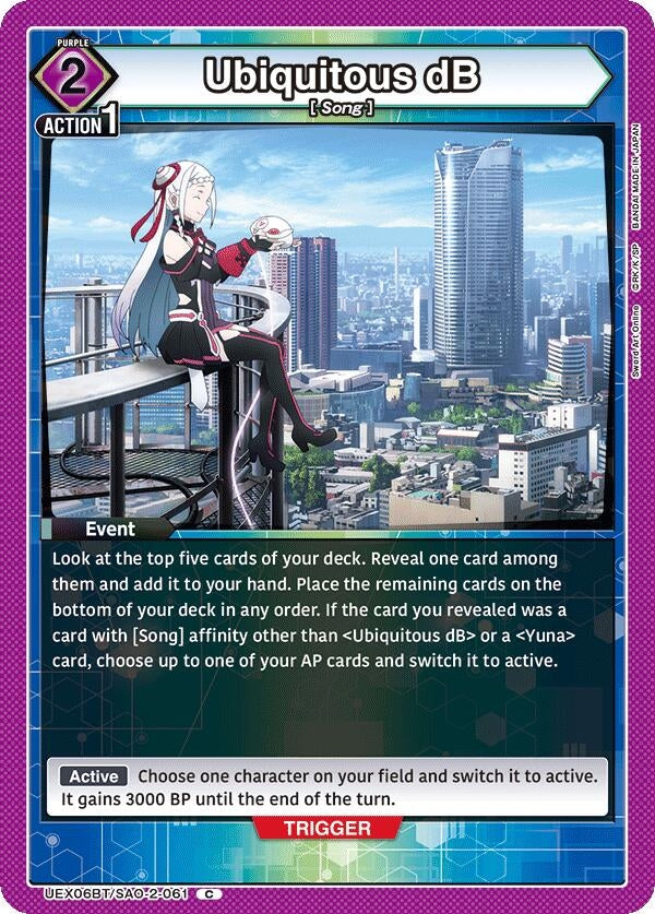 Image for Ubiquitous dB (UEX06BT) (UEX06BT/SAO-2-061) - Union Arena