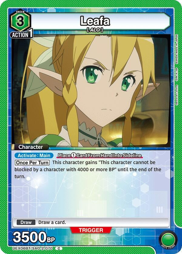 Image for Leafa (070) (UEX06BT) (UEX06BT/SAO-2-070) - Union Arena