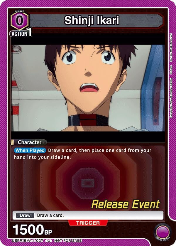 Image for Shinji Ikari (027) (UE15BT_RE) (UEPR/EVA-1-027) - Union Arena