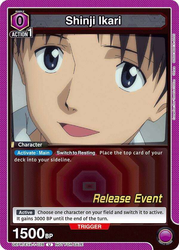 Image for Shinji Ikari (028) (UE15BT_RE) (UEPR/EVA-1-028) - Union Arena