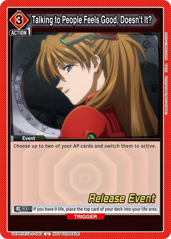 Image for Talking to People Feels Good, Doesn't It? (UE15BT_RE) (UEPR/EVA-1-097) - Union Arena