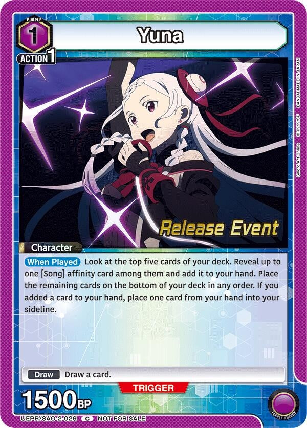 Image for Yuna (029) (UEX06BT_RE) (UEPR/SAO-2-029) - Union Arena