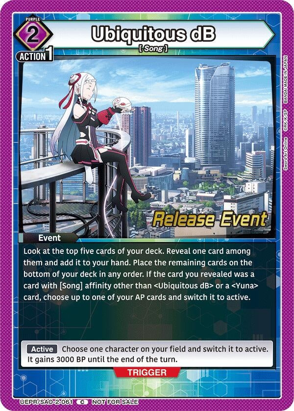 Image for Ubiquitous dB (UEX06BT_RE) (UEPR/SAO-2-061) - Union Arena