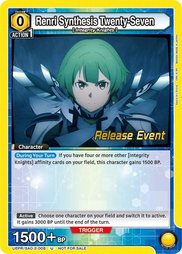 Image for Renri Synthesis Twenty-Seven (UEX06BT_RE) (UEPR/SAO-2-008) - Union Arena
