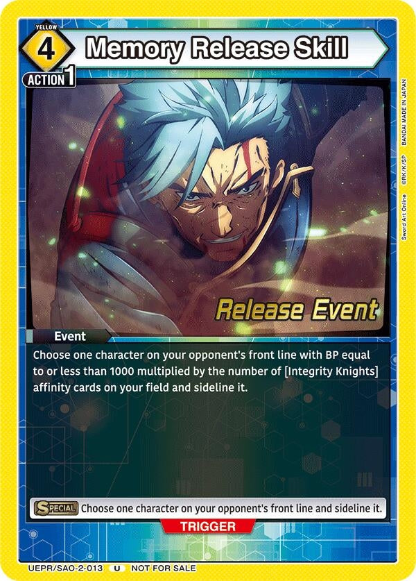 Image for Memory Release Skill (UEX06BT_RE) (UEPR/SAO-2-013) - Union Arena
