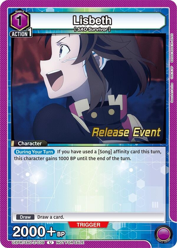 Image for Lisbeth (039) (UEX06BT_RE) (UEPR/SAO-2-039) - Union Arena