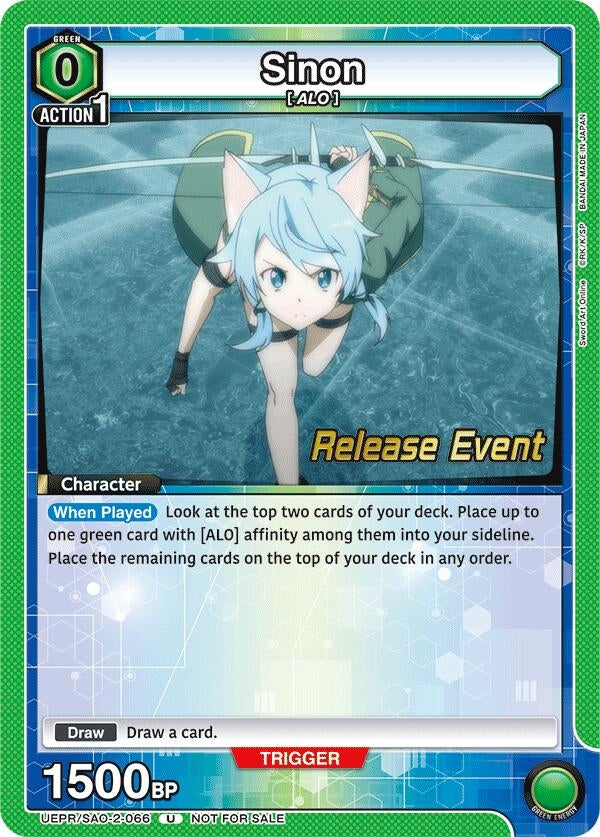 Image for Sinon (066) (UEX06BT_RE) (UEPR/SAO-2-066) - Union Arena