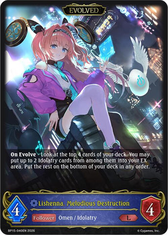 Lishenna, Melodious Destruction (Evolved) (BP15-040EN) [Trial of the Omens]