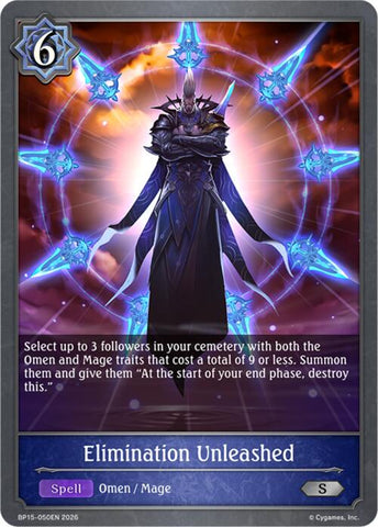 Elimination Unleashed (BP15-050EN) [Trial of the Omens]