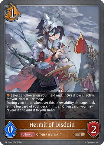 Hermit of Disdain (BP15-072EN) [Trial of the Omens]