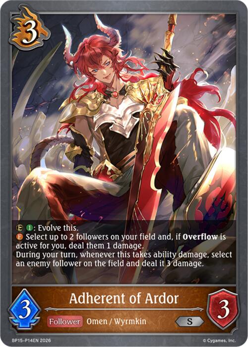 Adherent of Ardor - P14 (Foil) (BP15-P14EN) [Trial of the Omens]