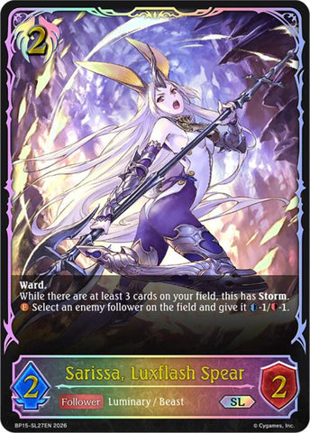 Sarissa, Luxflash Spear (BP15-SL27EN) [Trial of the Omens]