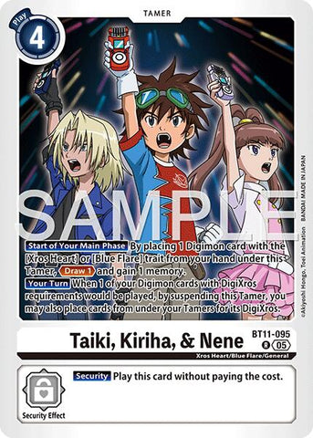 Taiki, Kiriha, & Nene [BT11-095] [Advanced Booster Digimon Generation]