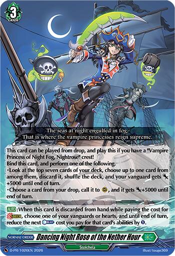 Dancing Night Rose of the Nether Hour (D-PR/1020EN) [D Promo Cards]