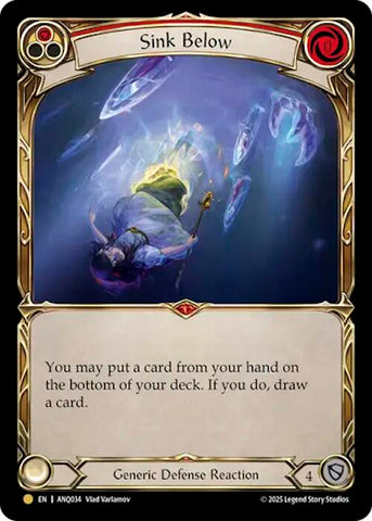 Sink Below (Red) (Gold) [ANQ034] (Compendium of Rathe - Antiquity Pack)