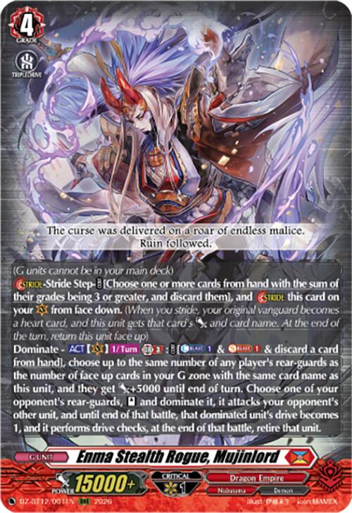Enma Stealth Rogue, Mujinlord (DZ-BT12/001EN) [Chasm of Lost Souls]