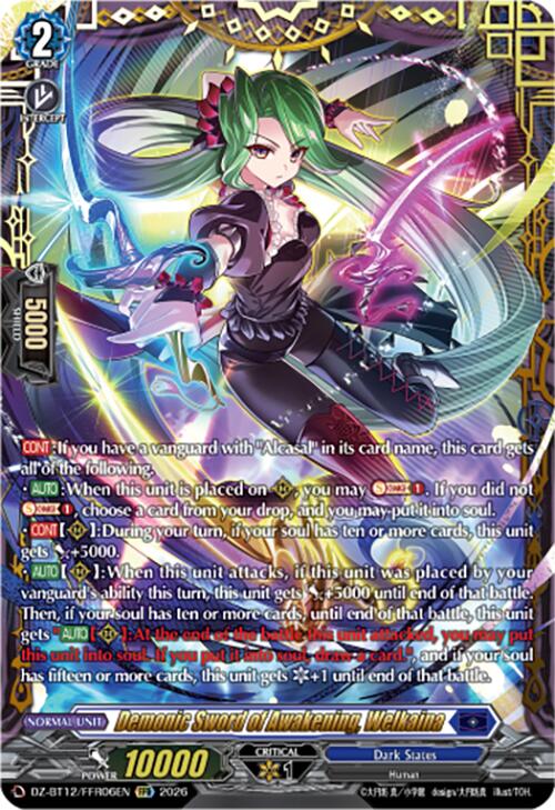 Demonic Sword of Awakening, Welkaina (DZ-BT12/FFR06EN) [Chasm of Lost Souls]