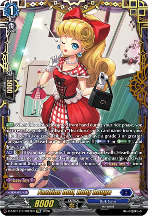 Fashion Doll, Ruby Rouge (DZ-BT12/FFR07EN) [Chasm of Lost Souls]