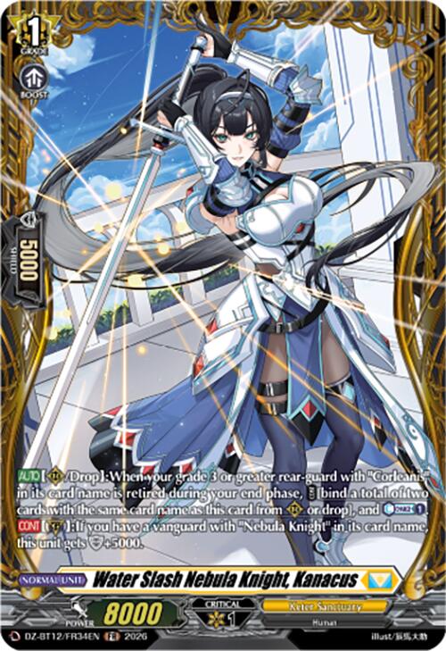 Water Slash Nebula Knight, Kanacus (DZ-BT12/FR34EN) [Chasm of Lost Souls]