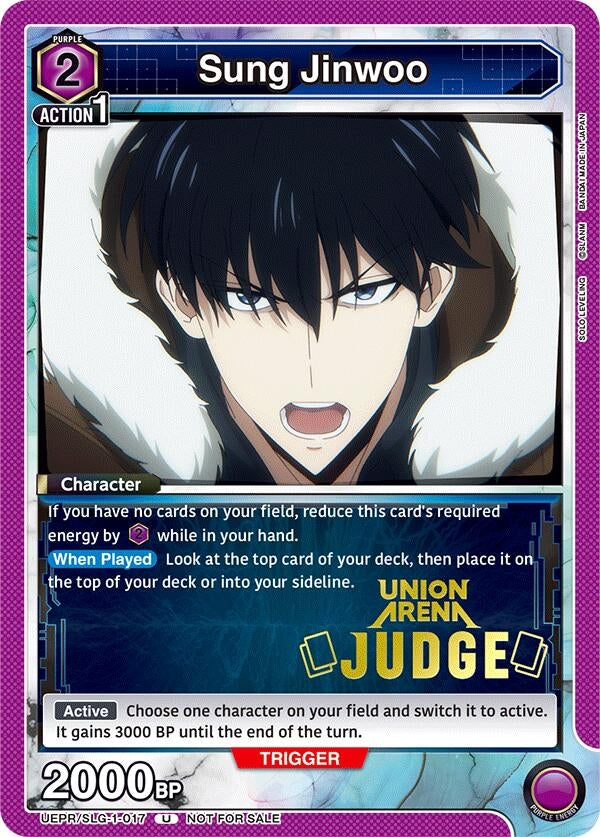 Image for Sung Jinwoo (017) (Judge) (UEPR) (UEPR/SLG-1-017) - Union Arena