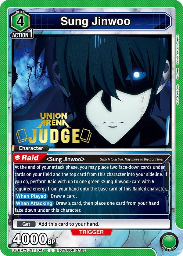 Image for Sung Jinwoo (047) (Judge) (UEPR) (UEPR/SLG-1-047) - Union Arena