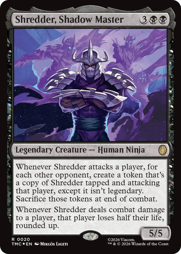 Shredder, Shadow Master (Surge Foil) [Teenage Mutant Ninja Turtles Commander]