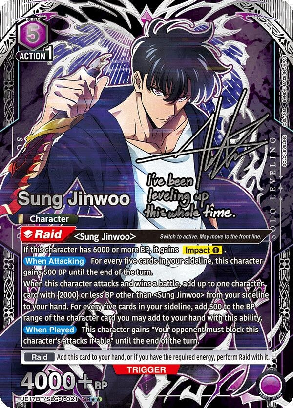 Image for Sung Jinwoo (021) (SR**) (UE17BT) (UE17BT/SLG-1-021) - Union Arena