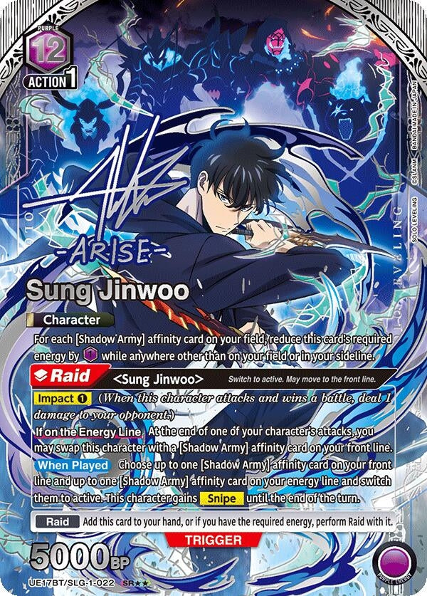Image for Sung Jinwoo (022) (SR**) (UE17BT) (UE17BT/SLG-1-022) - Union Arena