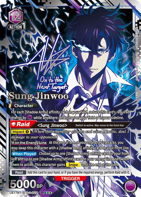 Image for Sung Jinwoo (022) (SR***) (UE17BT) (UE17BT/SLG-1-022) - Union Arena