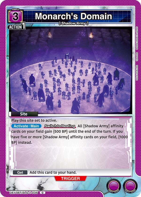 Image for Monarch's Domain (UE17BT) (UE17BT/SLG-1-035) - Union Arena