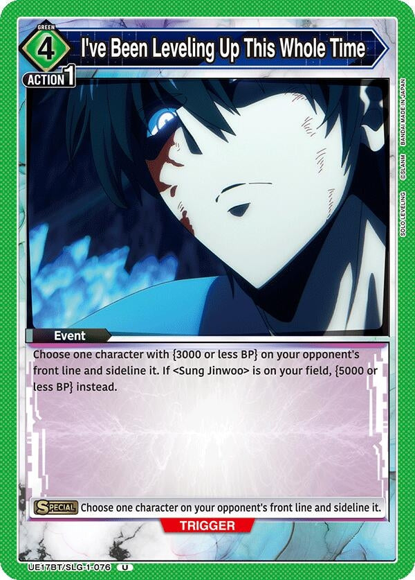 Image for I've Been Leveling Up This Whole Time (UE17BT) (UE17BT/SLG-1-076) - Union Arena