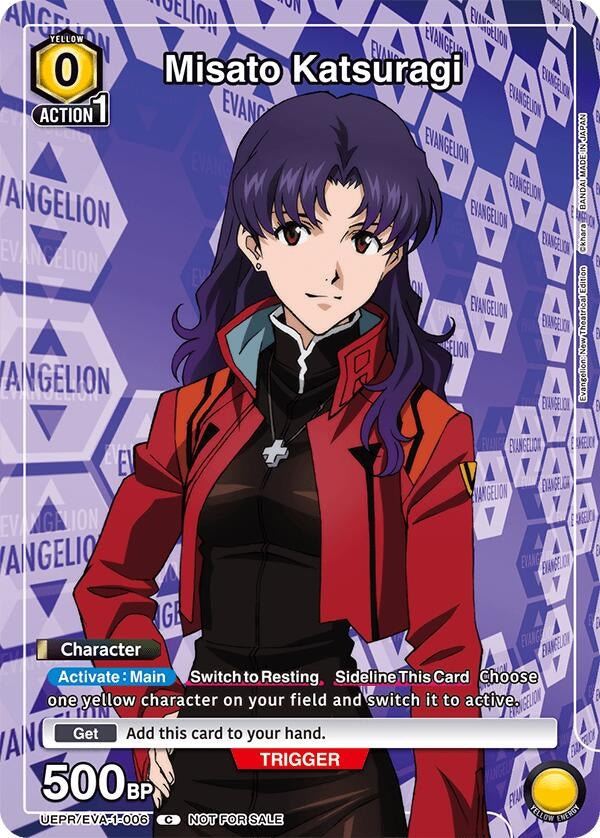 Image for Misato Katsuragi (006) (UEPR) (UEPR/EVA-1-006) - Union Arena