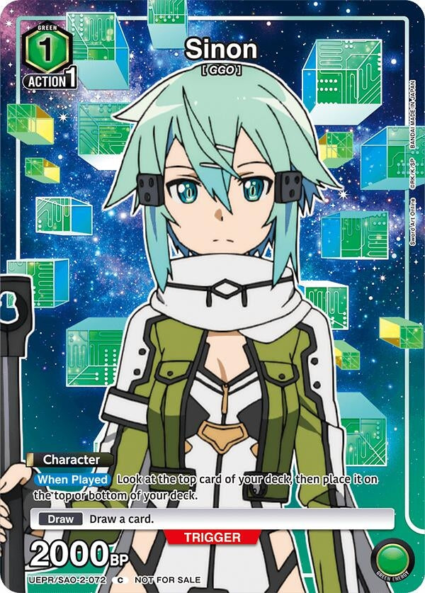 Image for Sinon (072) (UEPR) (UEPR/SAO-2-072) - Union Arena
