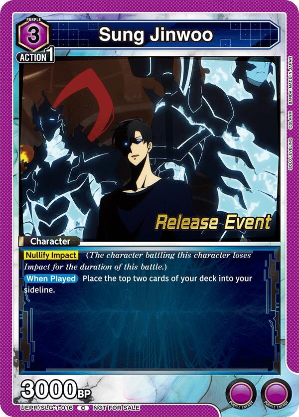Image for Sung Jinwoo (016) (UE17BT_RE) (UE17BT/SLG-1-016) - Union Arena