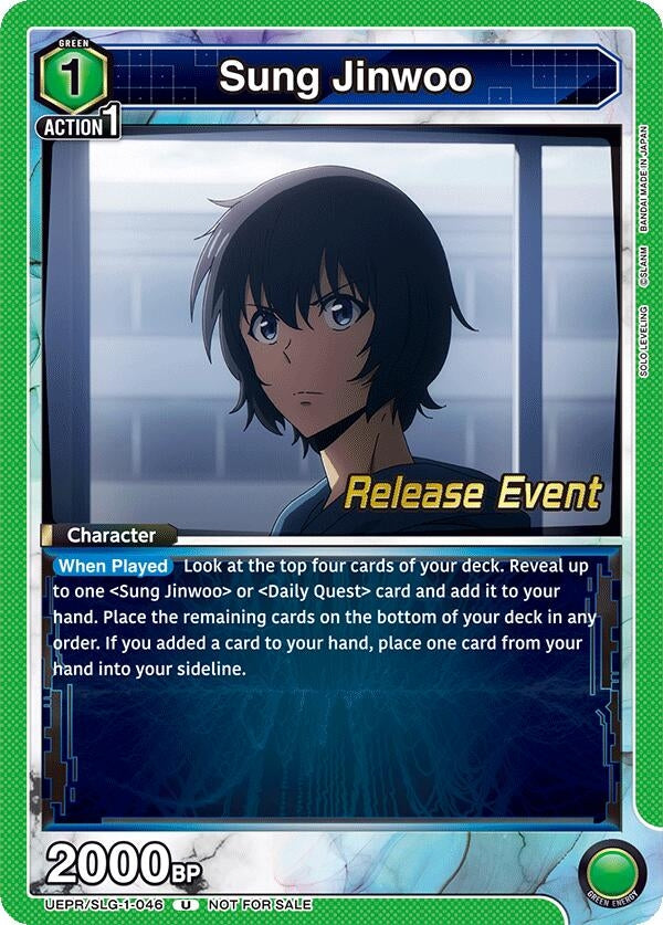Image for Sung Jinwoo (046) (UE17BT_RE) (UE17BT/SLG-1-046) - Union Arena