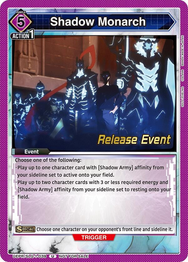 Image for Shadow Monarch (UE17BT_RE) (UE17BT/SLG-1-039) - Union Arena