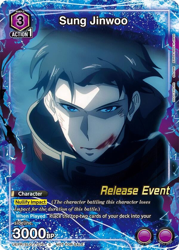 Image for Sung Jinwoo (016) (Release Event Participation) (UE17BT_RE) (UE17BT/SLG-1-016) - Union Arena