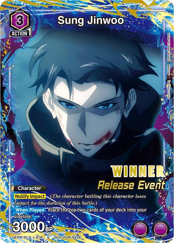 Image for Sung Jinwoo (016) (Release Event Winner) (UE17BT_RE) (UE17BT/SLG-1-016) - Union Arena