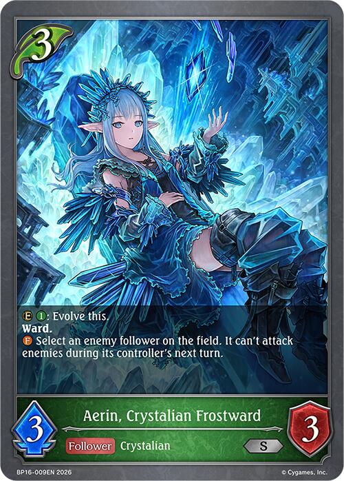 Aerin, Crystalian Frostward (BP16-009EN) [New World Genesis]