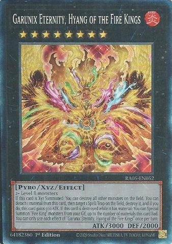 Garunix Eternity, Hyang of the Fire Kings (Collector's Rare) [RA05-EN052] Collector's Rare