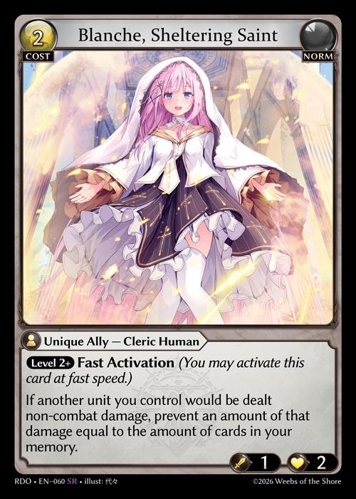 Blanche, Sheltering Saint (60) [Radiant Origins]