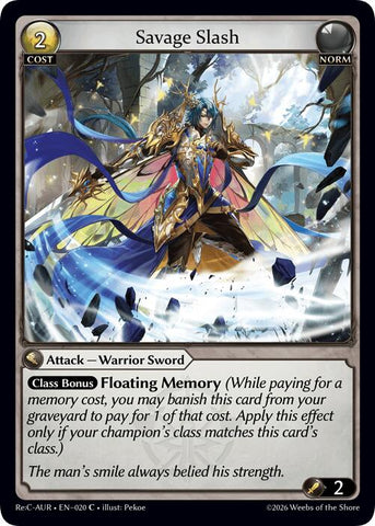 Savage Slash (20) [Mordred Re: Collection, Aurelian Regent]