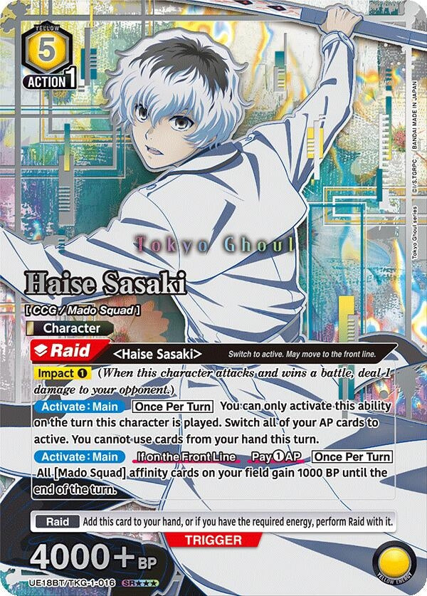 Image for Haise Sasaki (016) (SR***) (UE18BT) (UE18BT/TKG-1-016) - Union Arena