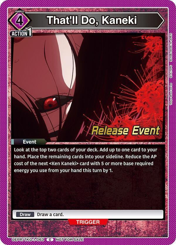 Image for That'll Do, Kaneki (UE18BT_RE) (UEPR/TKG-1-063) - Union Arena