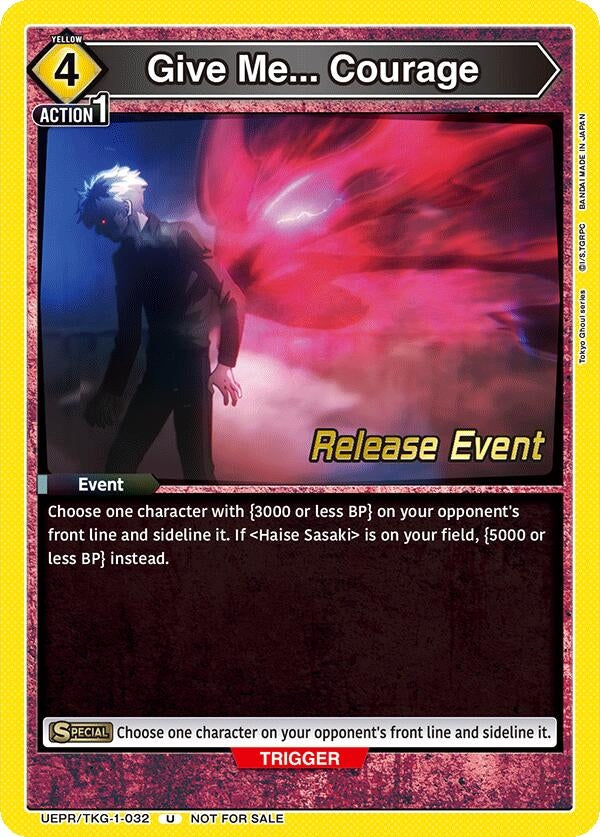 Image for Give Me... Courage (UE18BT_RE) (UEPR/TKG-1-032) - Union Arena
