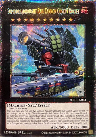 Superdreadnought Rail Cannon Gustav Rocket (Starlight Rare) [BLZD-EN043] Starlight Rare
