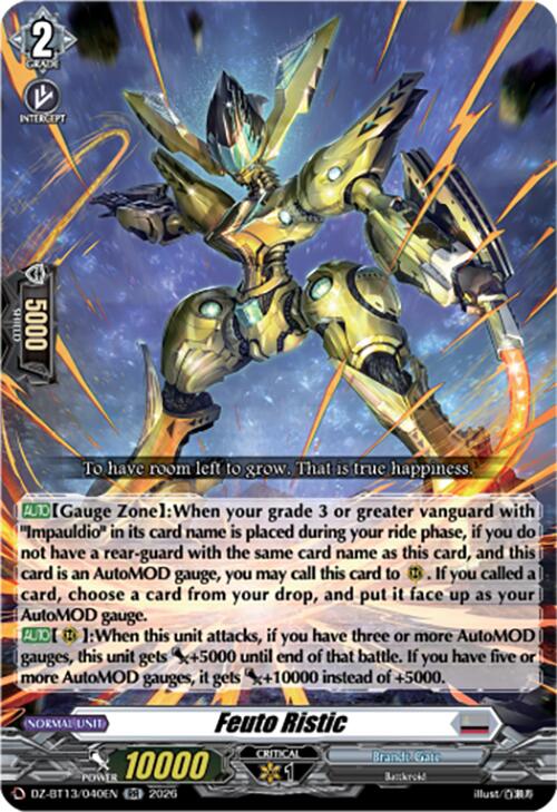 Feuto Ristic (DZ-BT13/040EN) [Parallactic Clash]