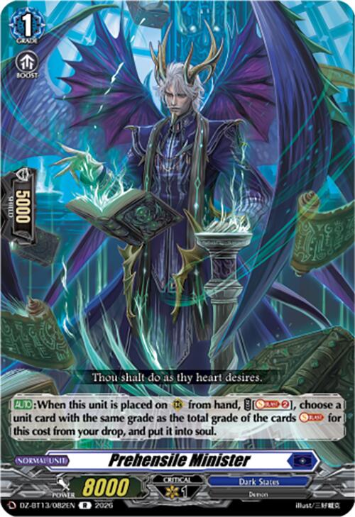 Prehensile Minister (DZ-BT13/082EN) [Parallactic Clash]