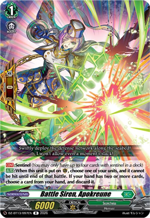 Battle Siren, Apokreune (DZ-BT13/097EN) [Parallactic Clash]