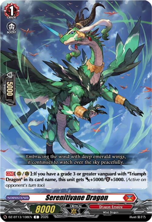 Serenitivane Dragon (DZ-BT13/108EN) [Parallactic Clash]